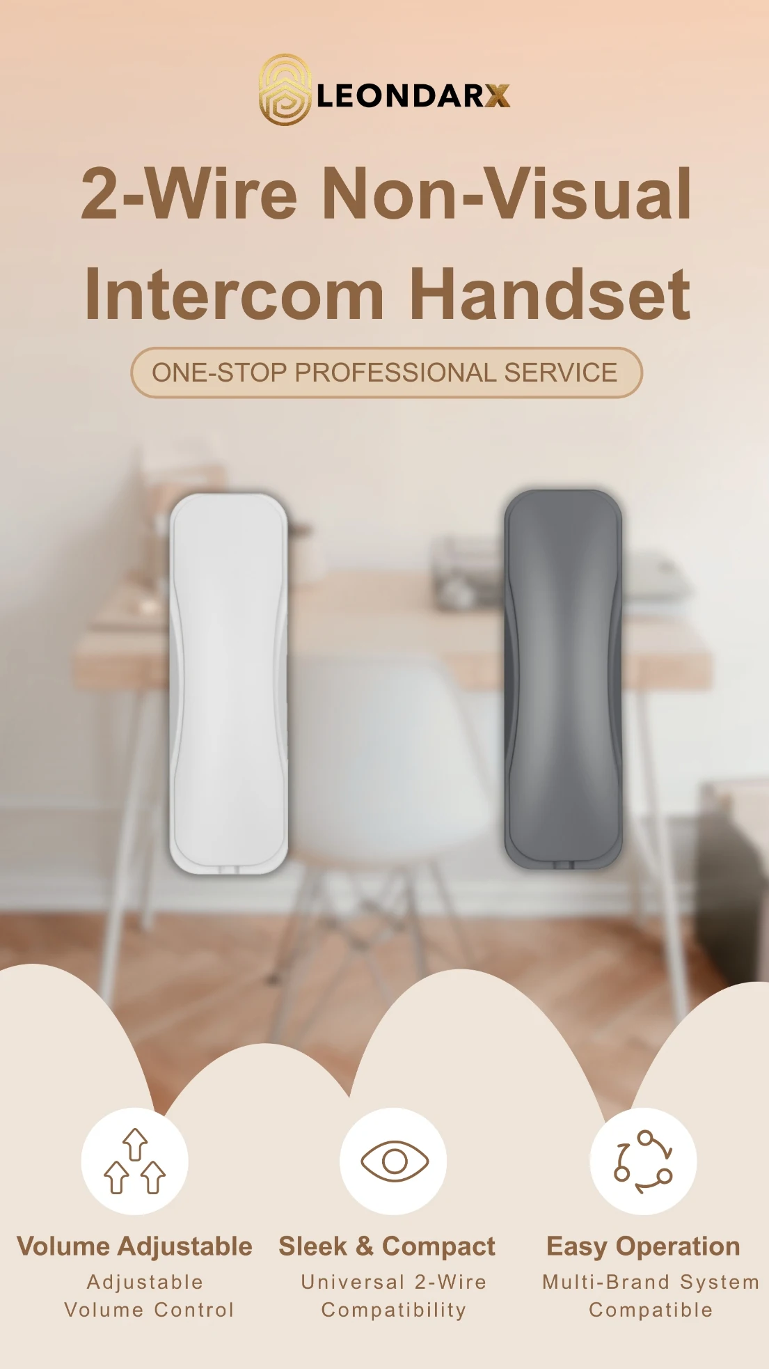2-Wire E16 Non-Visual Intercom Handset - source product detail