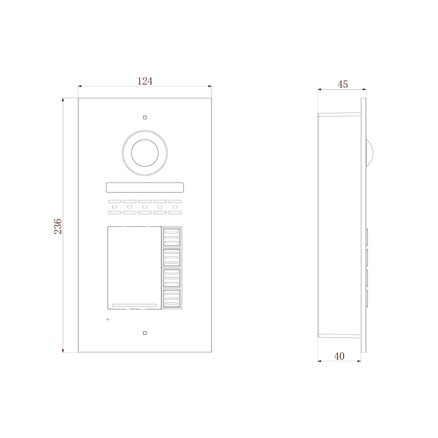 2-Wire Direct Call Outdoor Station - product view 3