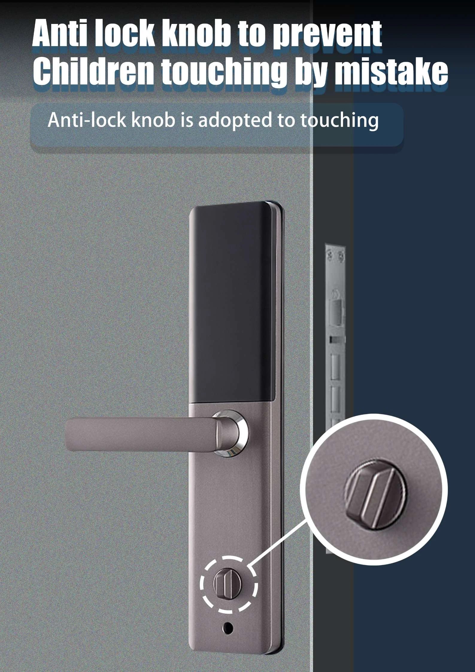 T9-5G Semi-Automatic Smart Fingerprint Door - source product detail