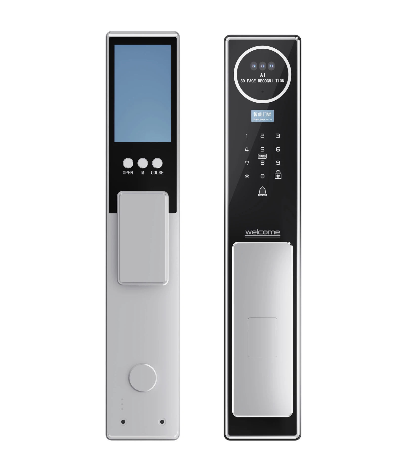 T18 Fully-Automatic Face Recognition and Visible Peephole Smart Lock - product view 1