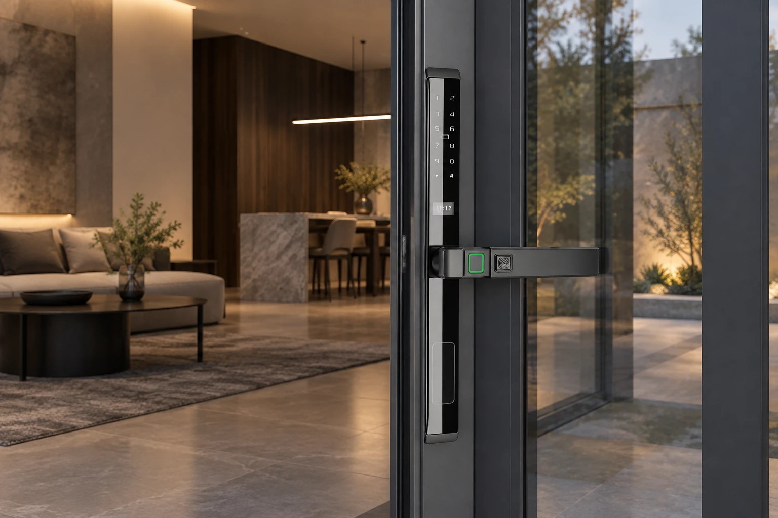 Illustrative application scene based on LJ02-A Semi-Automatic Narrow Frame Smart Lock