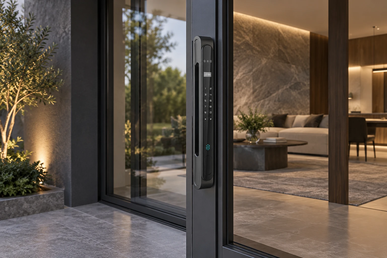 Illustrative application scene based on LX8 Automatic Narrow Frame Smart Lock