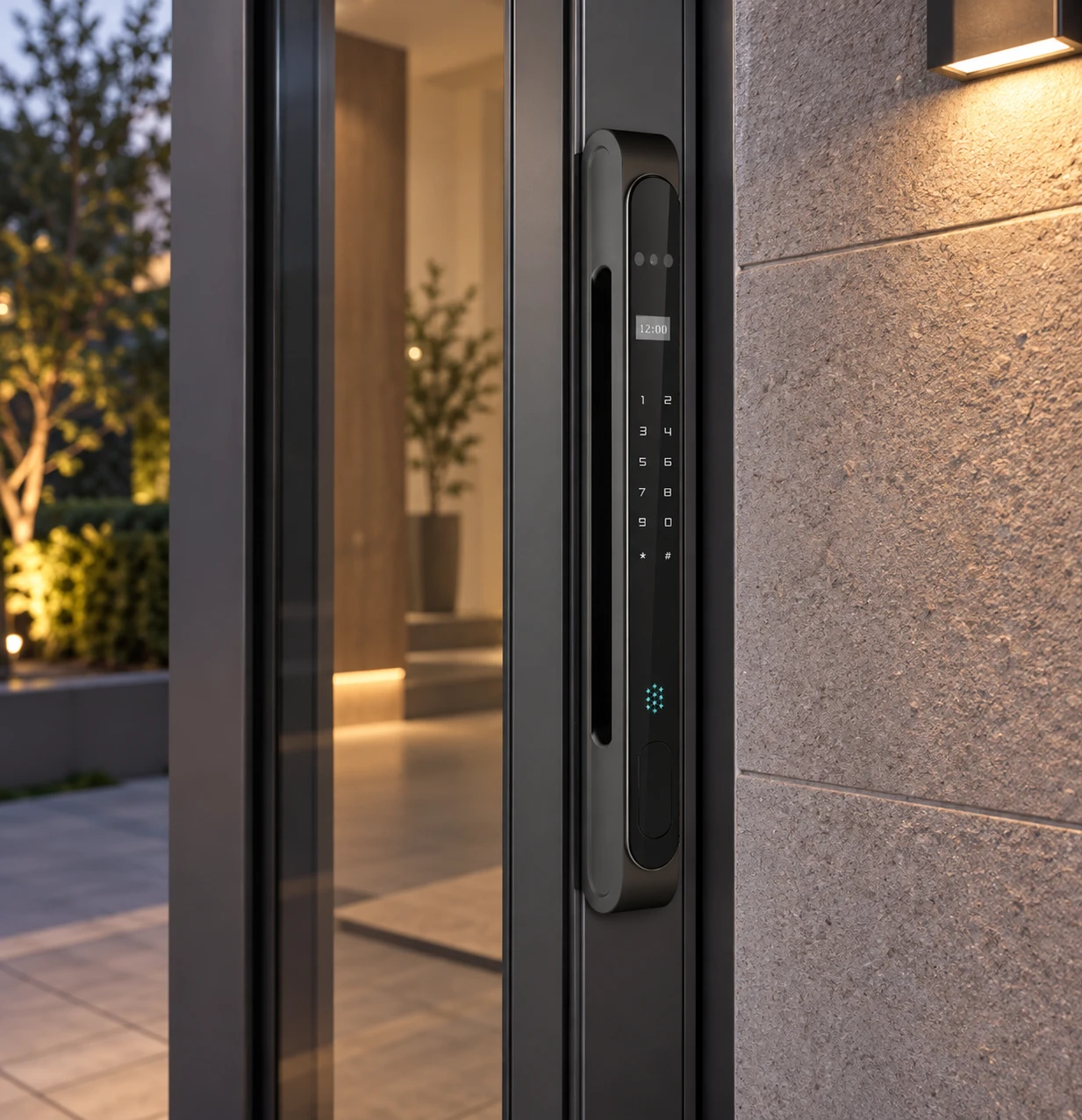 Illustrative daily-use scene based on LX8 Automatic Narrow Frame Smart Lock