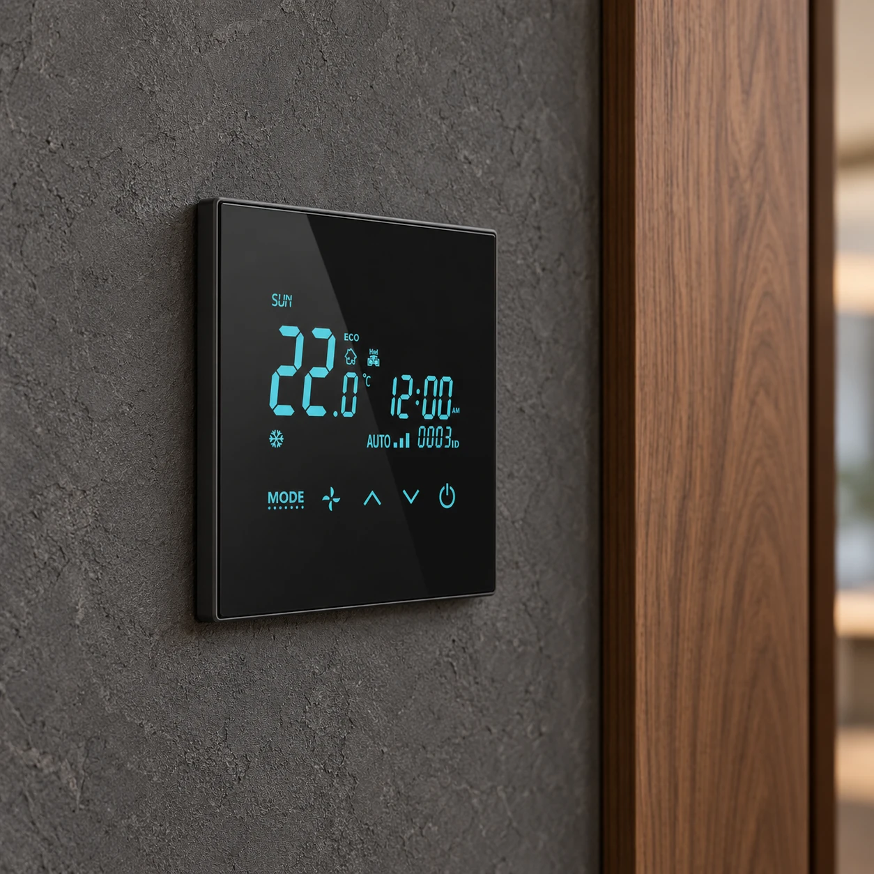Illustrative installation scene based on The Third Generation SBUS Smart HVAC Switch