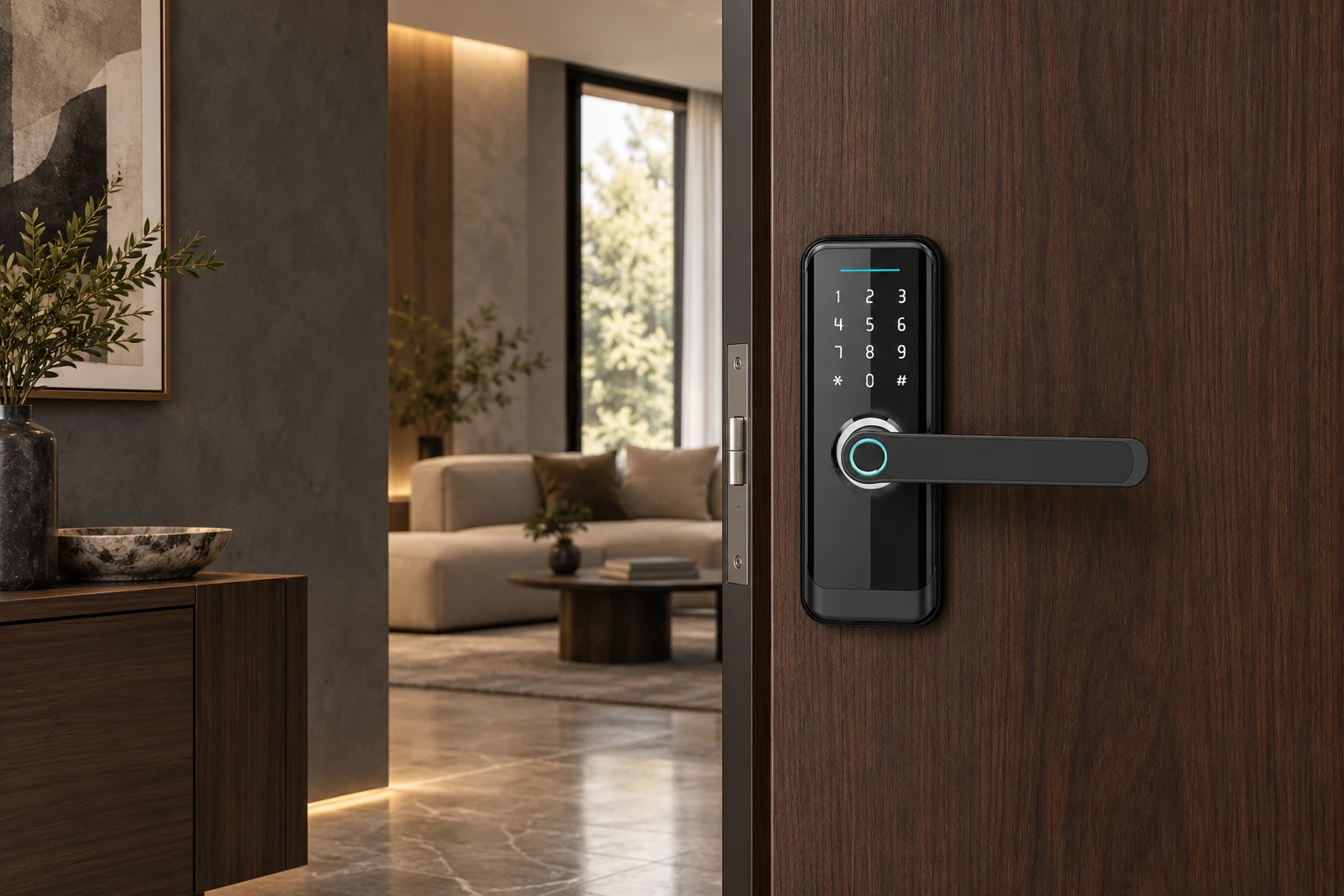 Illustrative application scene based on NO.9 Indoor-Apartment Smart Lock