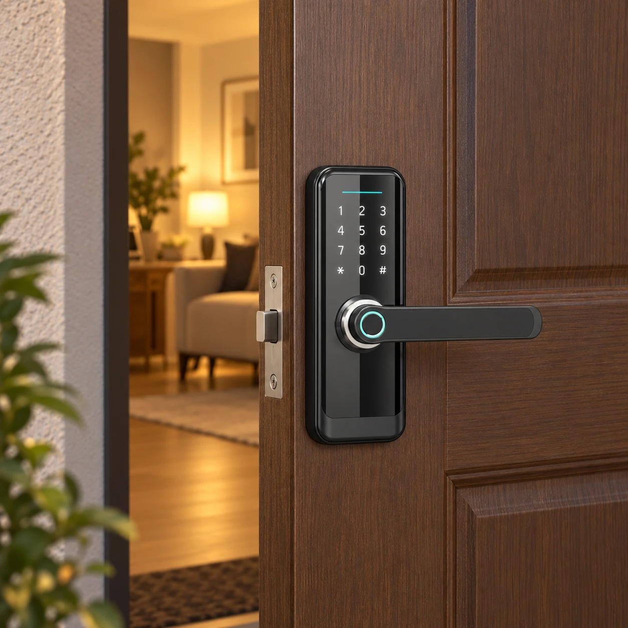 Illustrative daily-use scene based on NO.9 Indoor-Apartment Smart Lock