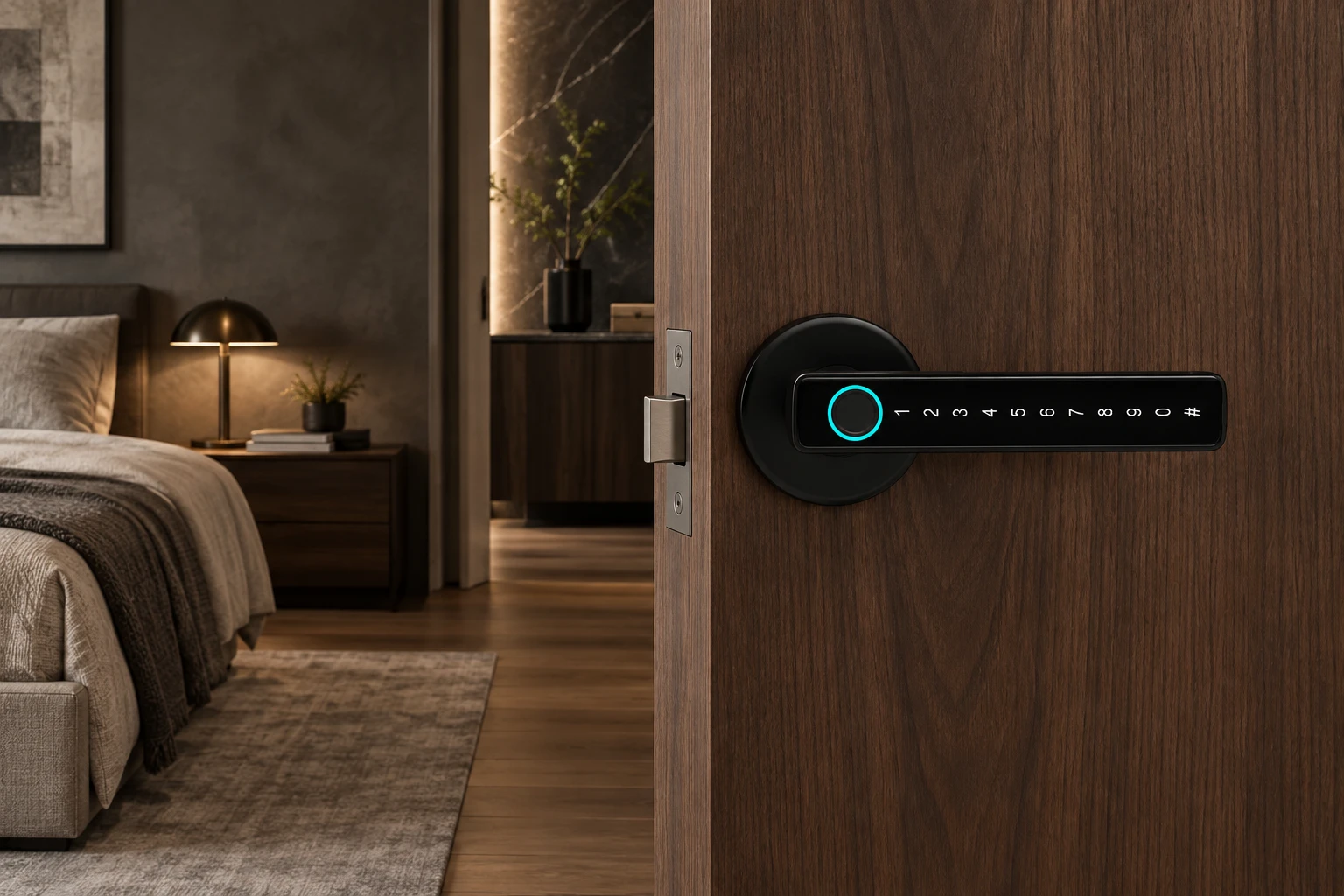 Illustrative application scene based on B1 Single Handle Smart Lock | Fingerprint Room Door Lock