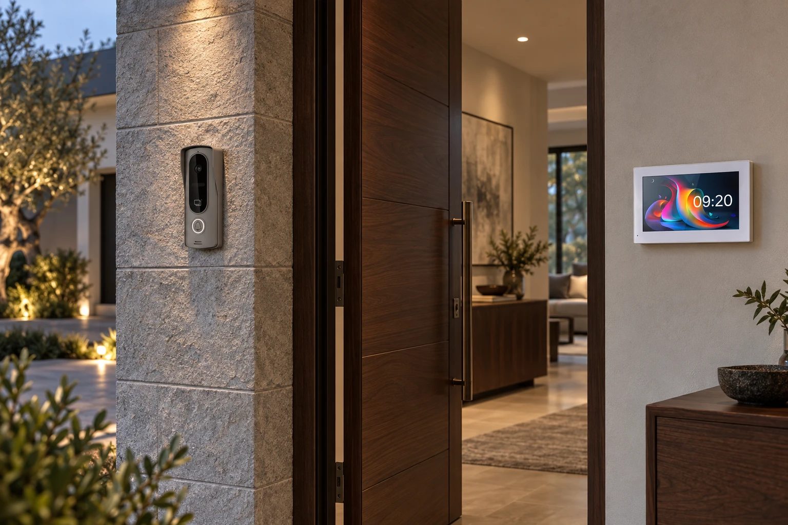 Illustrative application scene based on Tuya Smart 2 Wire IP Video Intercom System