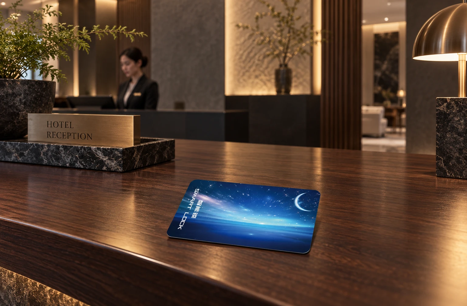 Illustrative application scene based on Hotel Lock Card