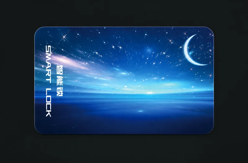 Hotel Lock Card: charcoal studio visualization based on the original manufacturer reference