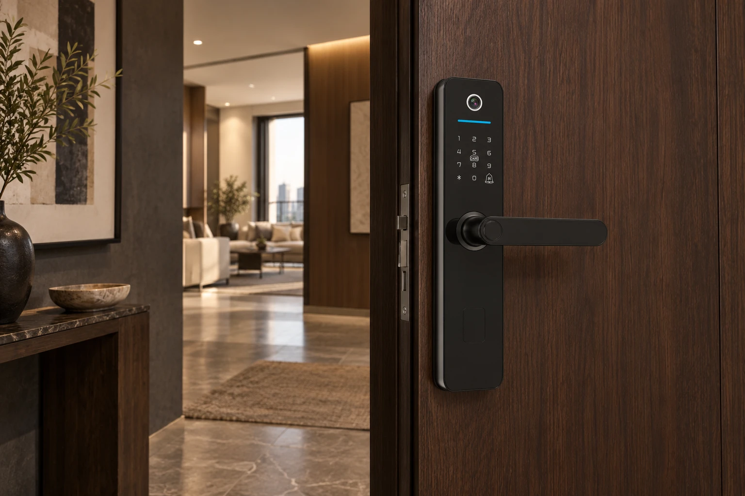 Illustrative application scene based on A5 Indoor-Apartment Smart Door Lock