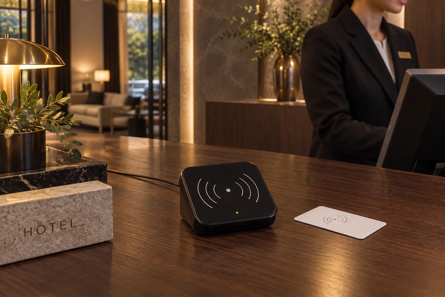 Illustrative application scene based on G2 TT HOTEL Card Dispenser