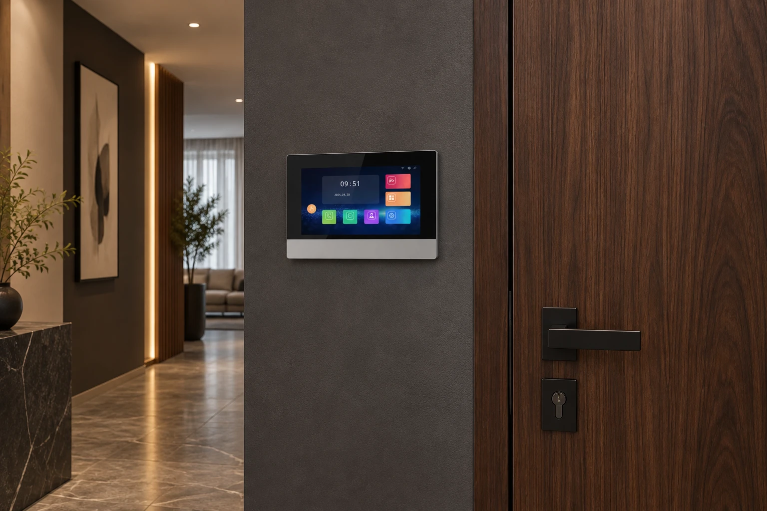Illustrative application scene based on 7 Inch Display Digital Indoor Monitor With Touch Screen