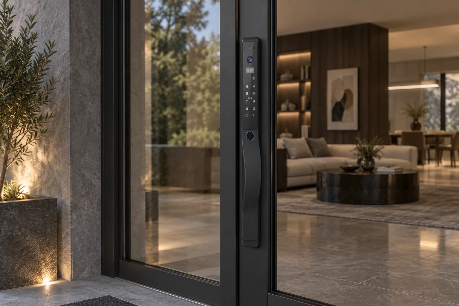 Illustrative application scene based on LX6 Automatic Narrow Frame Smart Lock
