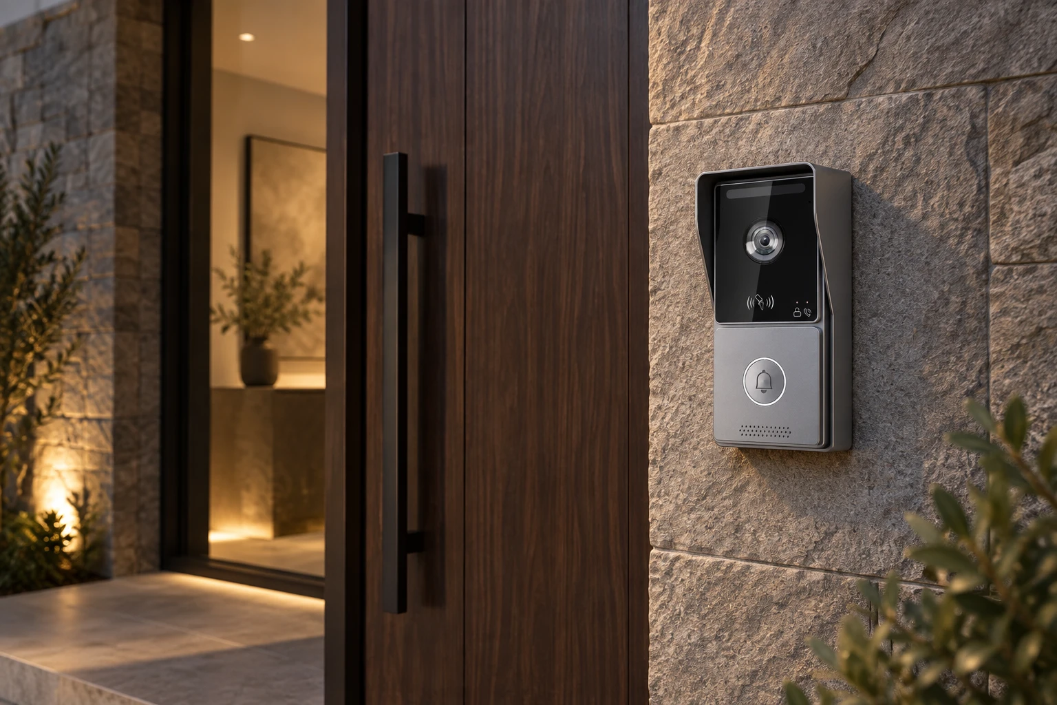 Illustrative application scene based on 2-wire Smart Video Villa Intercom