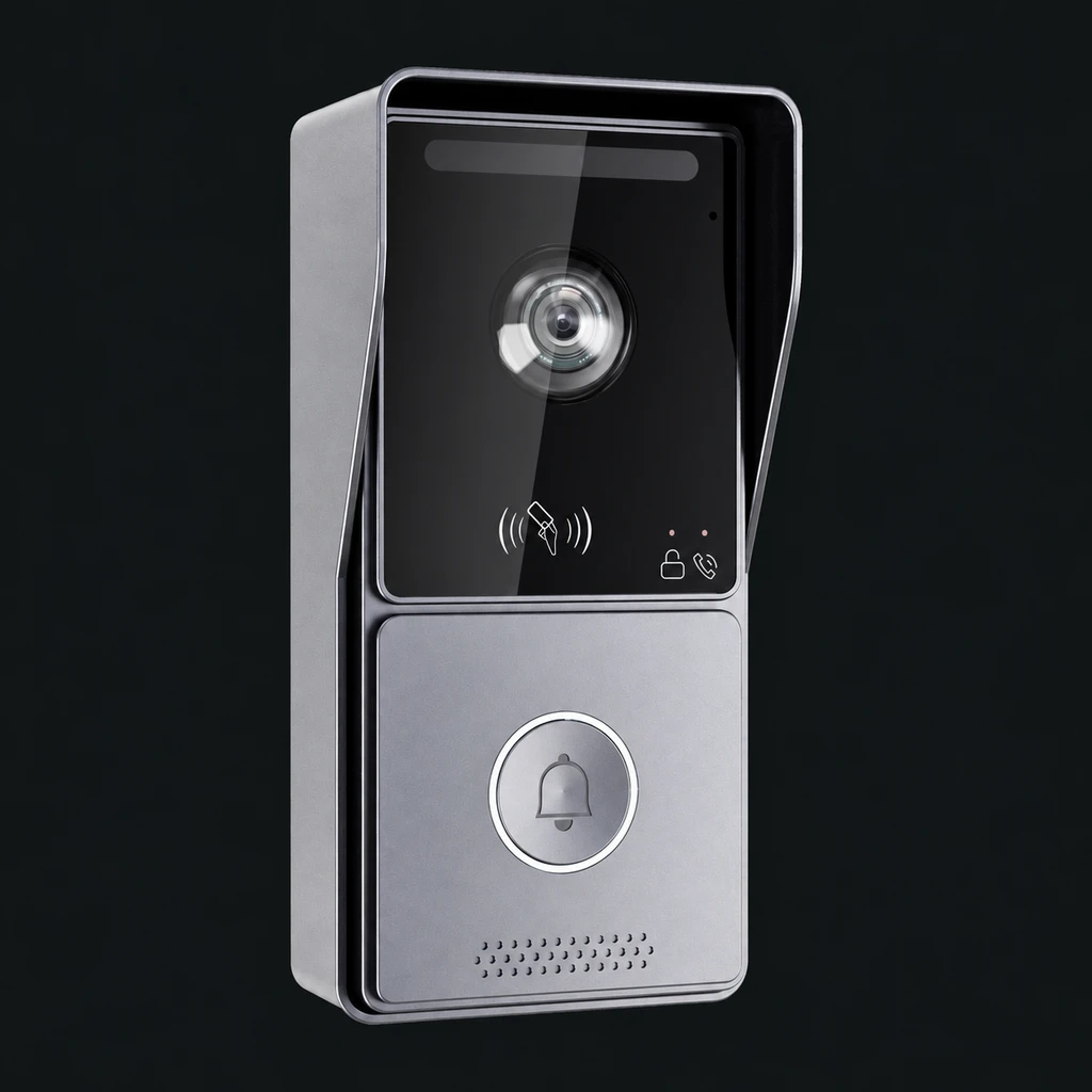 2-wire Smart Video Villa Intercom: charcoal studio visualization based on the original manufacturer reference