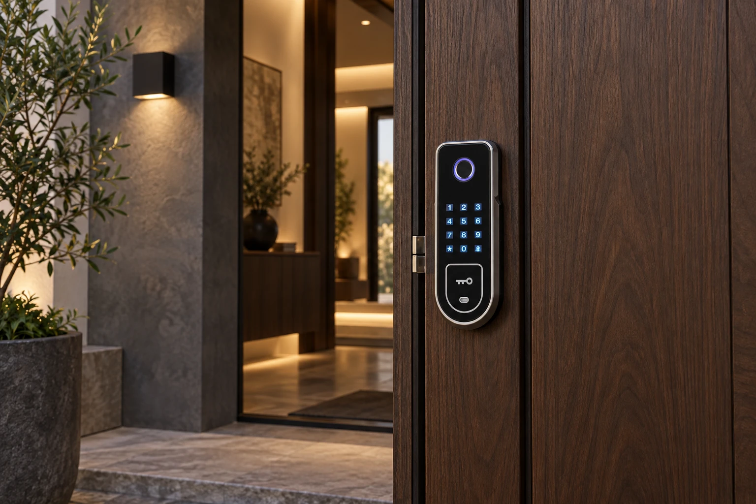 Illustrative application scene based on N1 Outdoor Smart Fingerprint and Password Lock