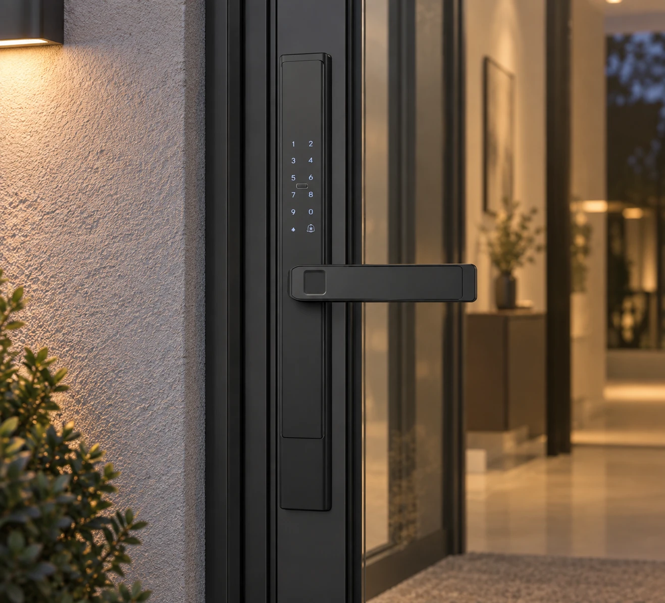 Illustrative daily-use scene based on LS2 Semi-Automatic Narrow Frame Smart Lock