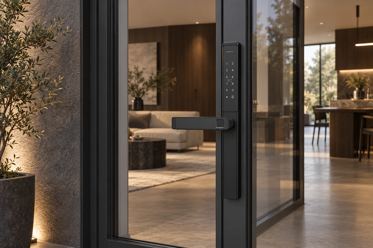 Illustrative application scene based on LS1 Semi-Automatic Narrow Frame Smart Lock