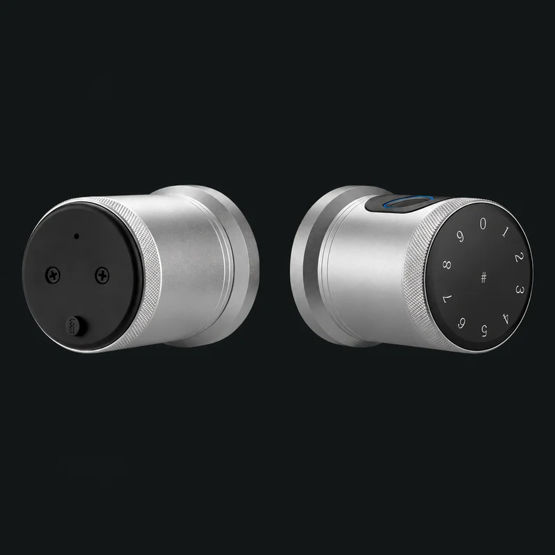 Q03 Smart Ball Lock | Fingerprint & Password: charcoal studio visualization based on the original manufacturer reference