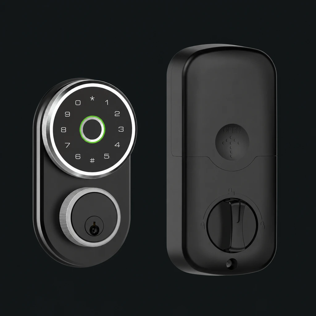 108ZML American Standard Smart Lock: charcoal studio visualization based on the original manufacturer reference