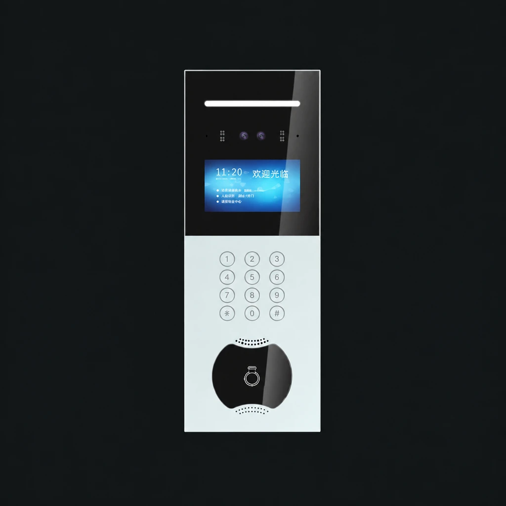 4.3 Inch Digital Display Door Station: charcoal studio visualization based on the original manufacturer reference