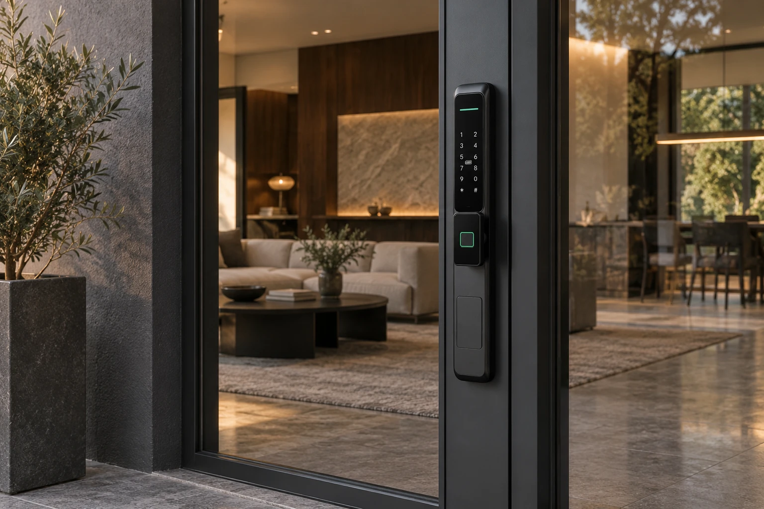 Illustrative application scene based on LJ01-D Automatic Narrow Frame Smart Lock