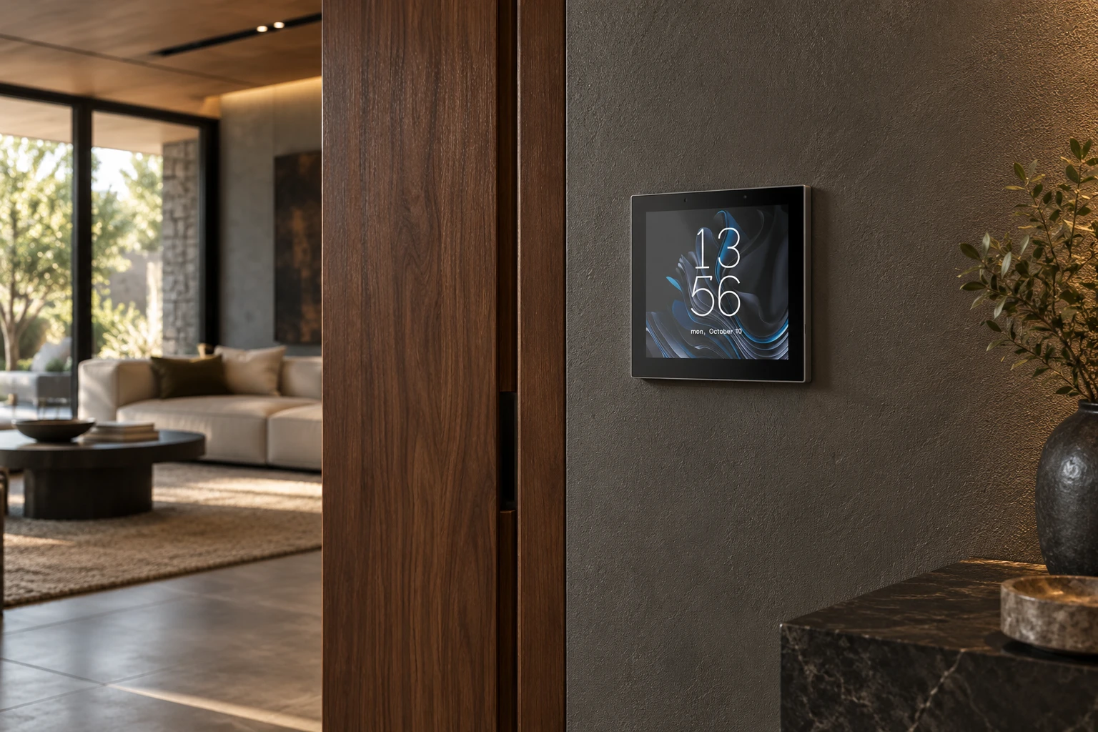 Illustrative application scene based on 4 Inch B8 Central Control Smart Panel