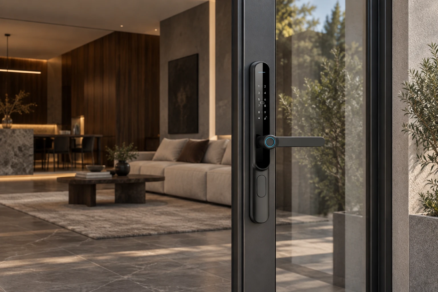 Illustrative application scene based on L4 Semi-Automatic Narrow Frame Smart Lock