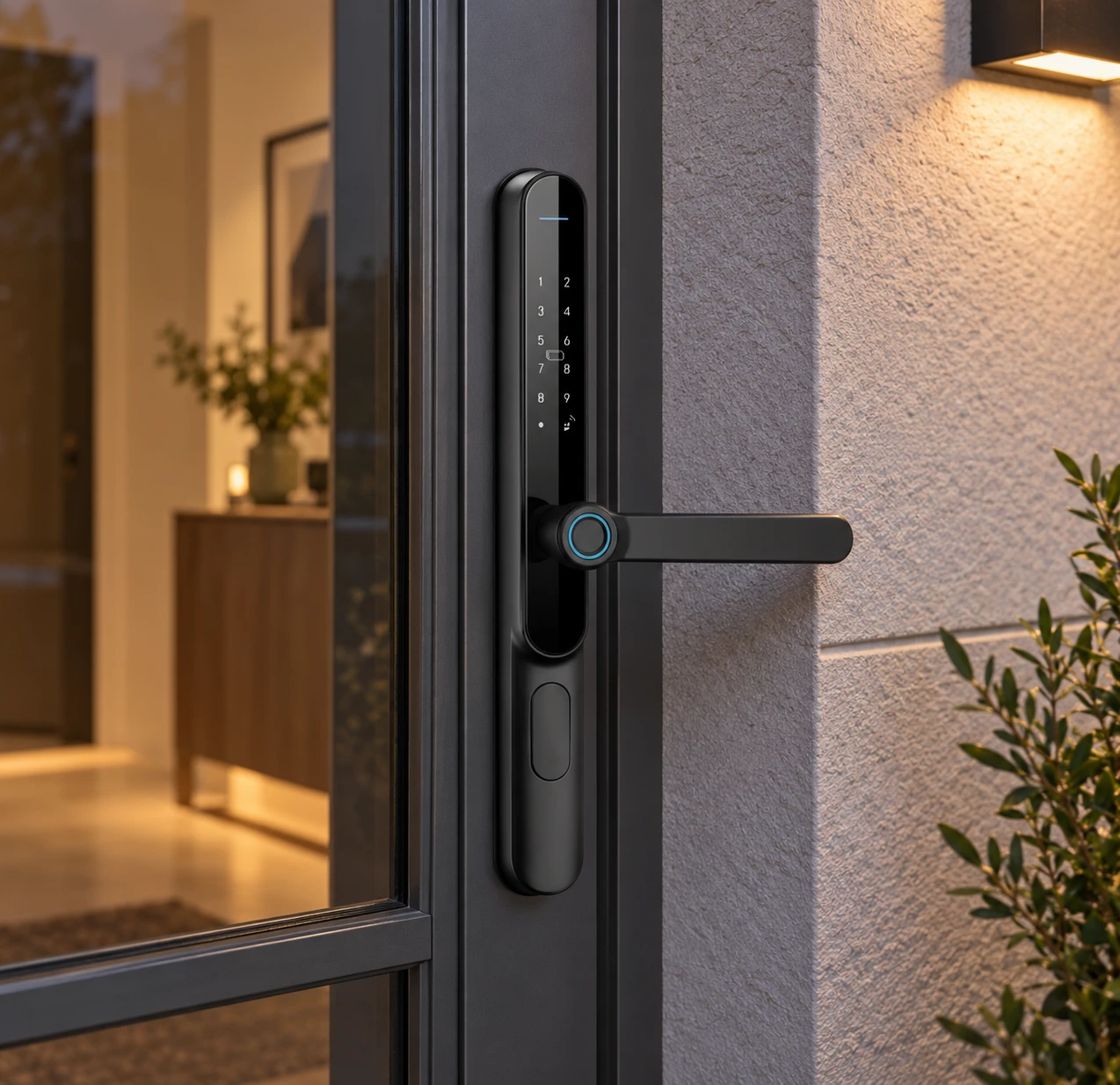 Illustrative daily-use scene based on L4 Semi-Automatic Narrow Frame Smart Lock