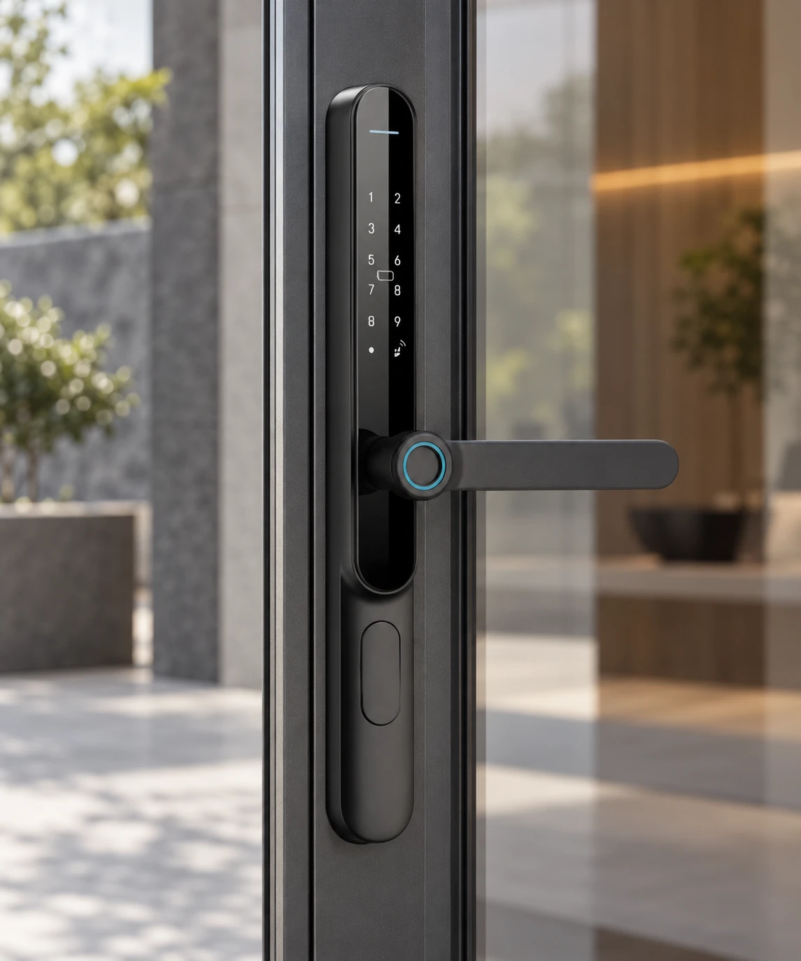 Illustrative installation scene based on L4 Semi-Automatic Narrow Frame Smart Lock