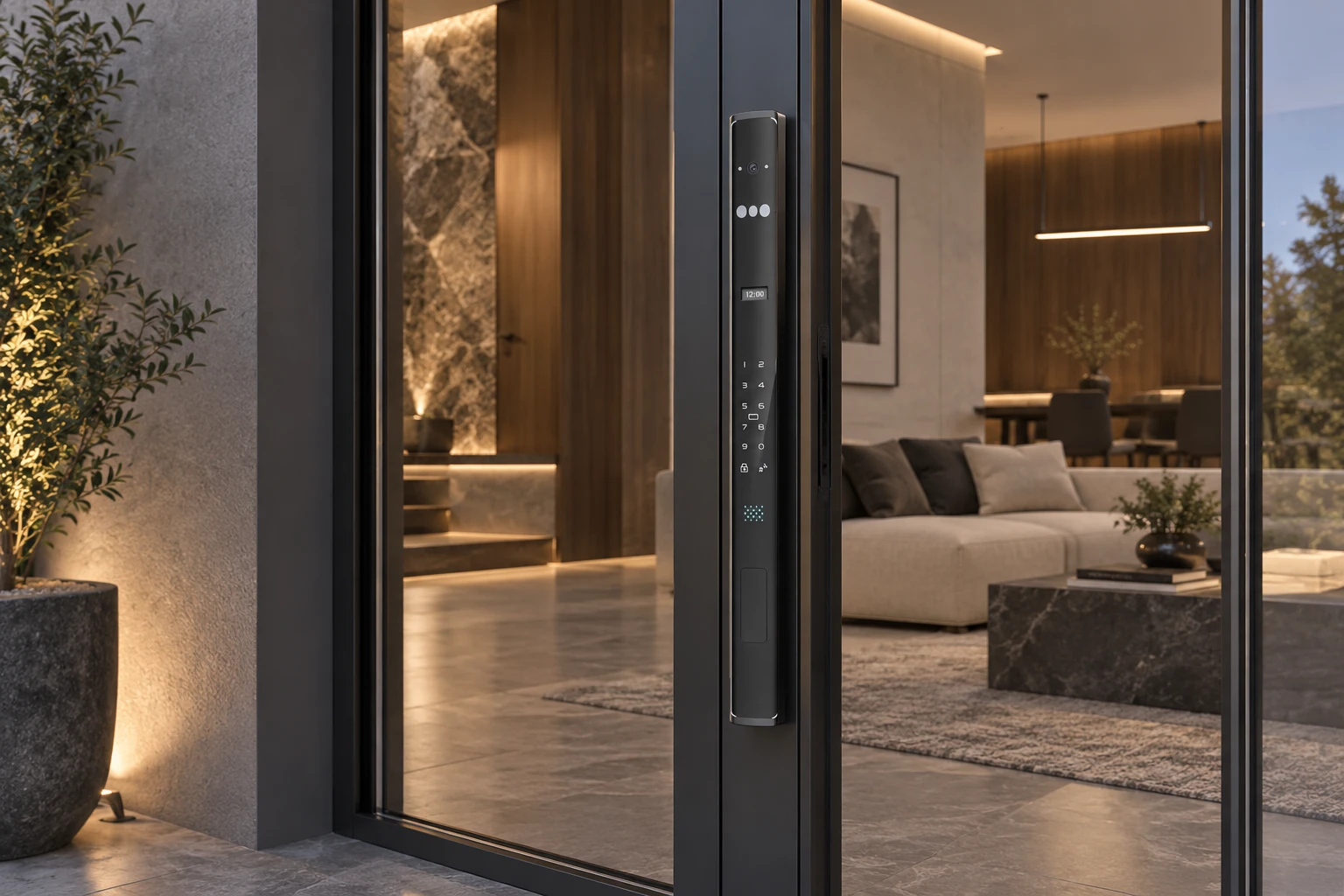 Illustrative application scene based on LJ15 Automatic Narrow Frame Smart Lock