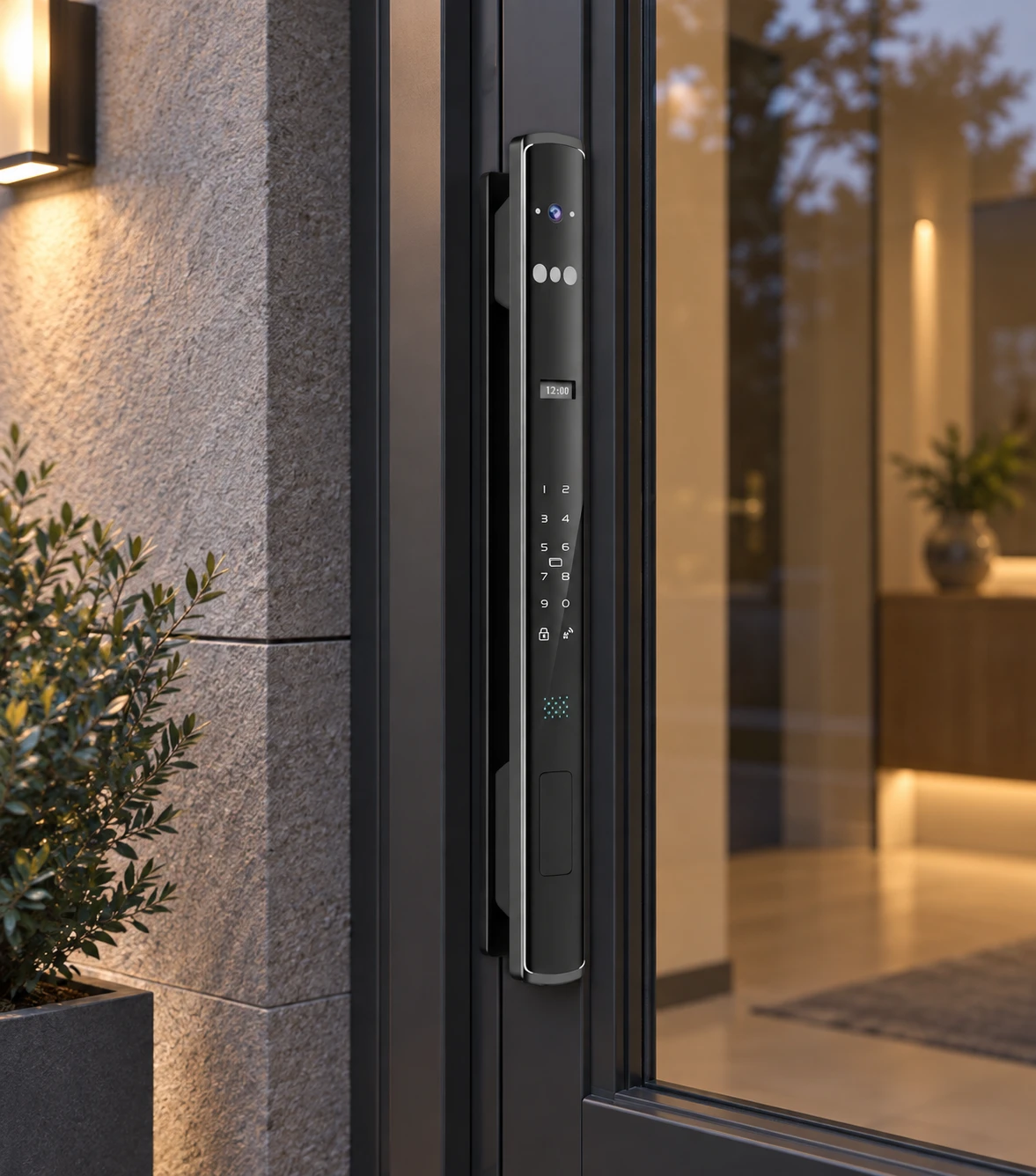 Illustrative daily-use scene based on LJ15 Automatic Narrow Frame Smart Lock