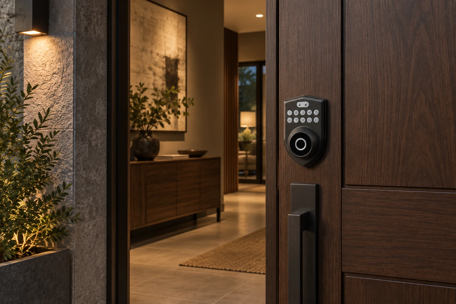 Illustrative application scene based on 105ZM American Standard Smart Deadbolt Lock