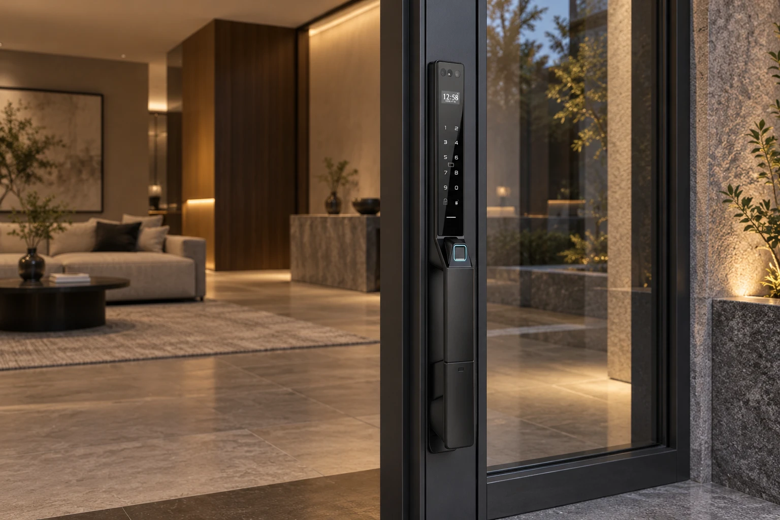 Illustrative application scene based on LX10 Automatic Narrow Frame Smart Lock