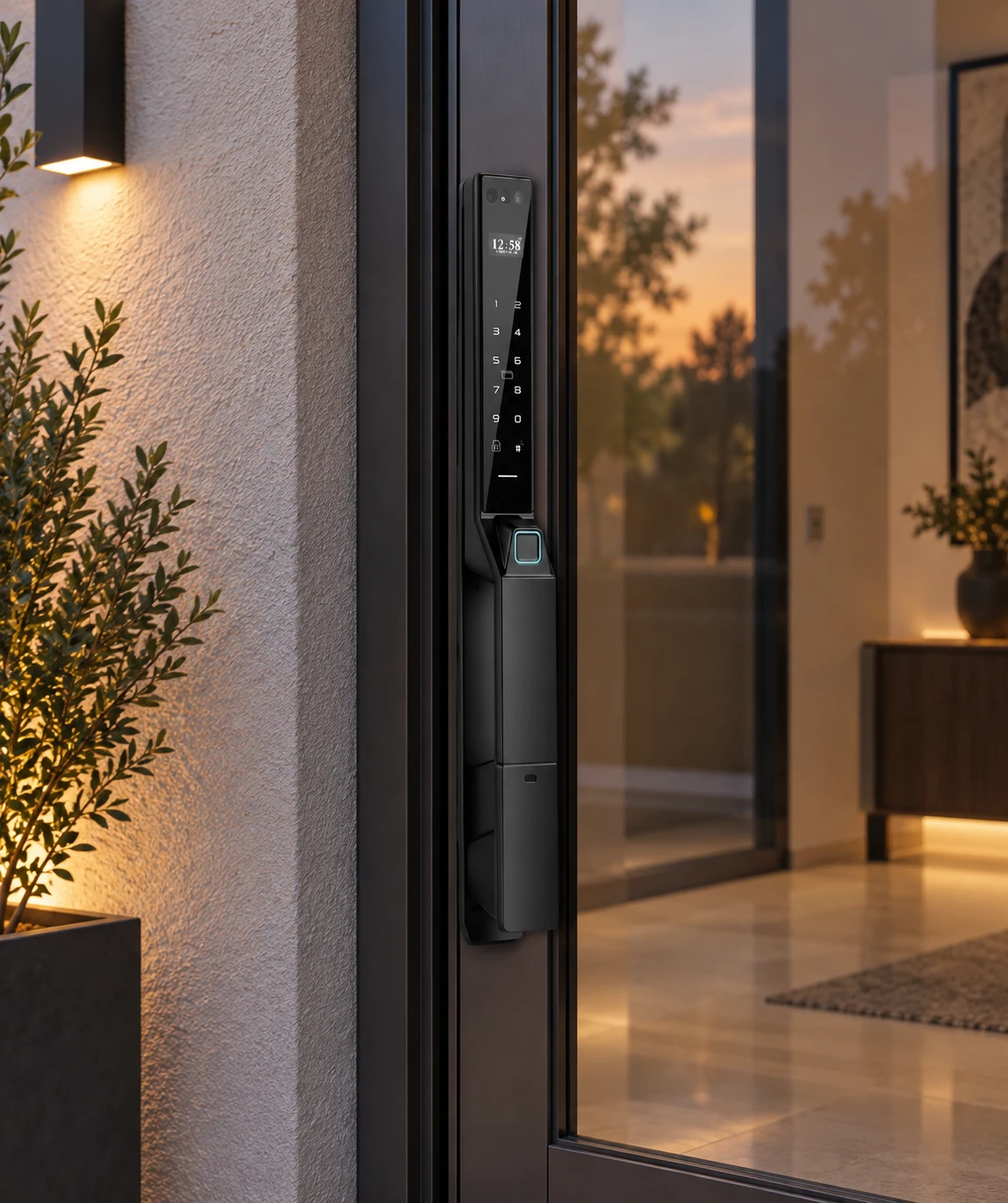 Illustrative daily-use scene based on LX10 Automatic Narrow Frame Smart Lock