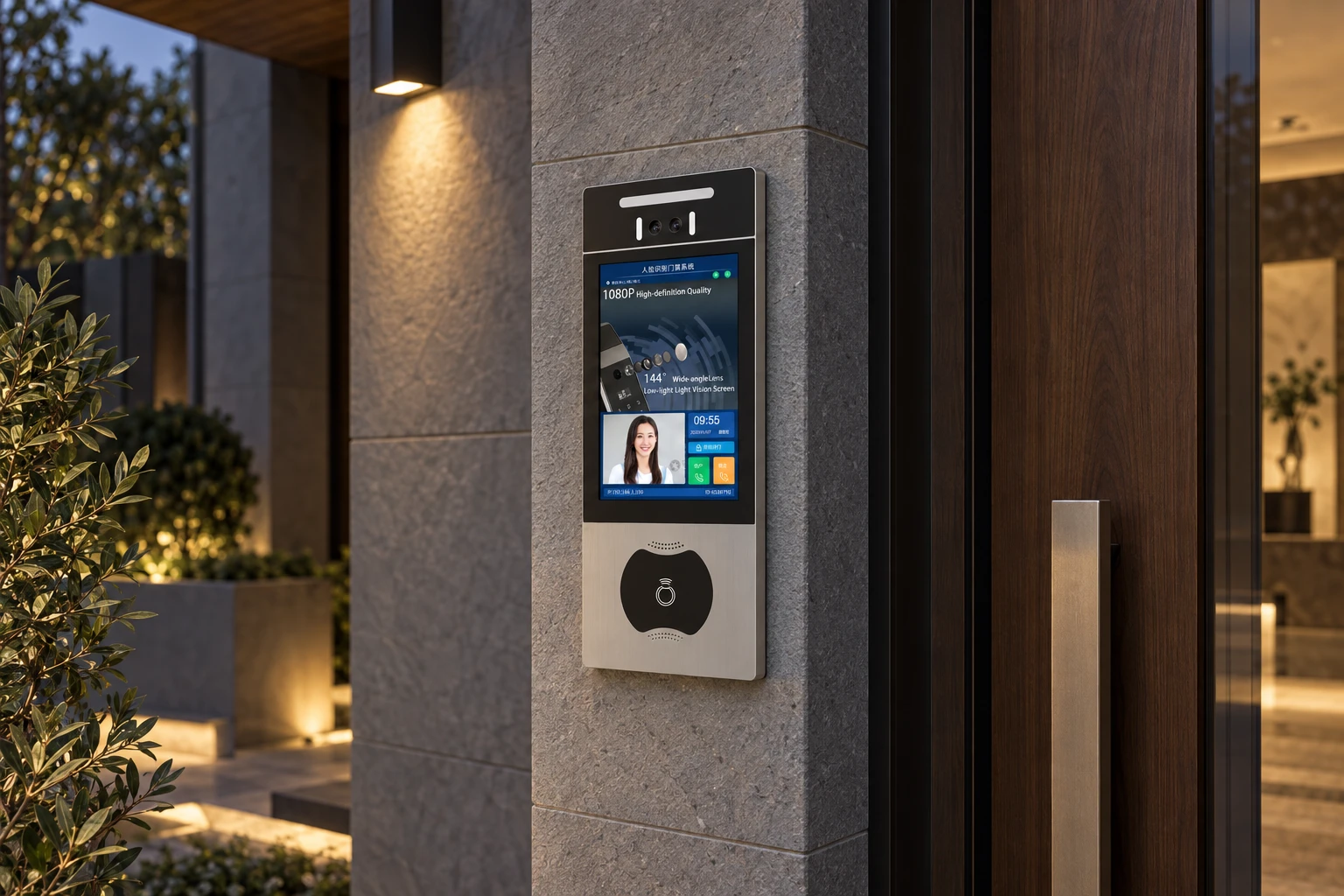 Illustrative application scene based on 8 Inch Digital Display Door Station