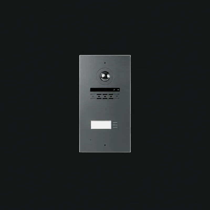 2-Wire Direct Call Outdoor Station: charcoal studio visualization based on the original manufacturer reference