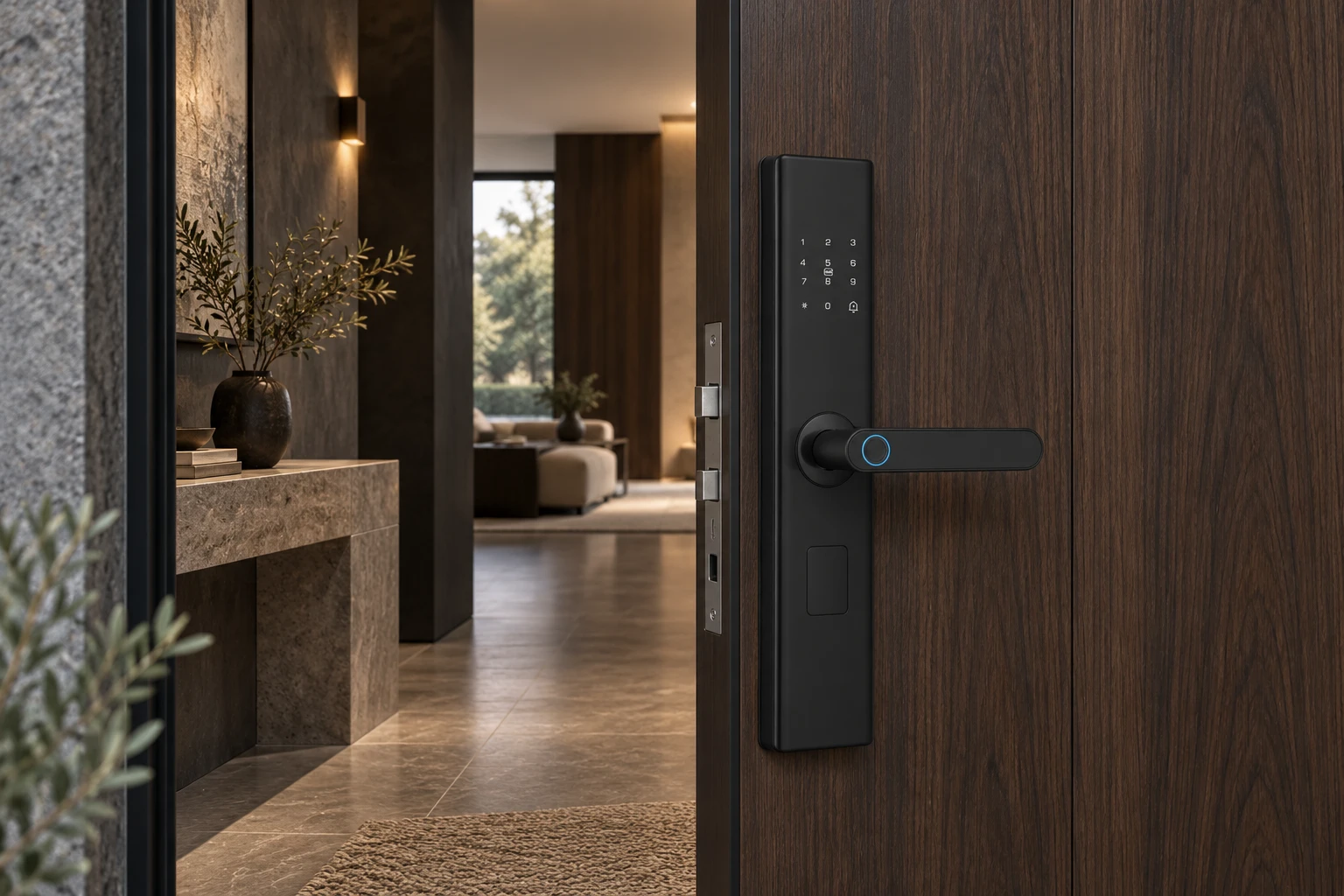 Illustrative application scene based on A06 Semi-Automatic Smart Fingerprint Lock
