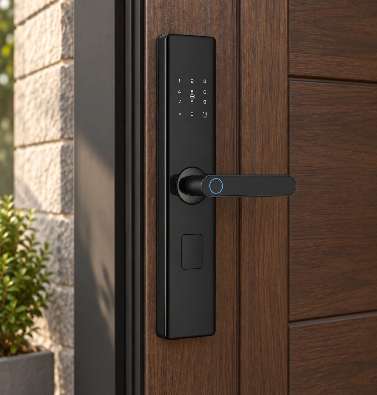 Illustrative installation scene based on A06 Semi-Automatic Smart Fingerprint Lock