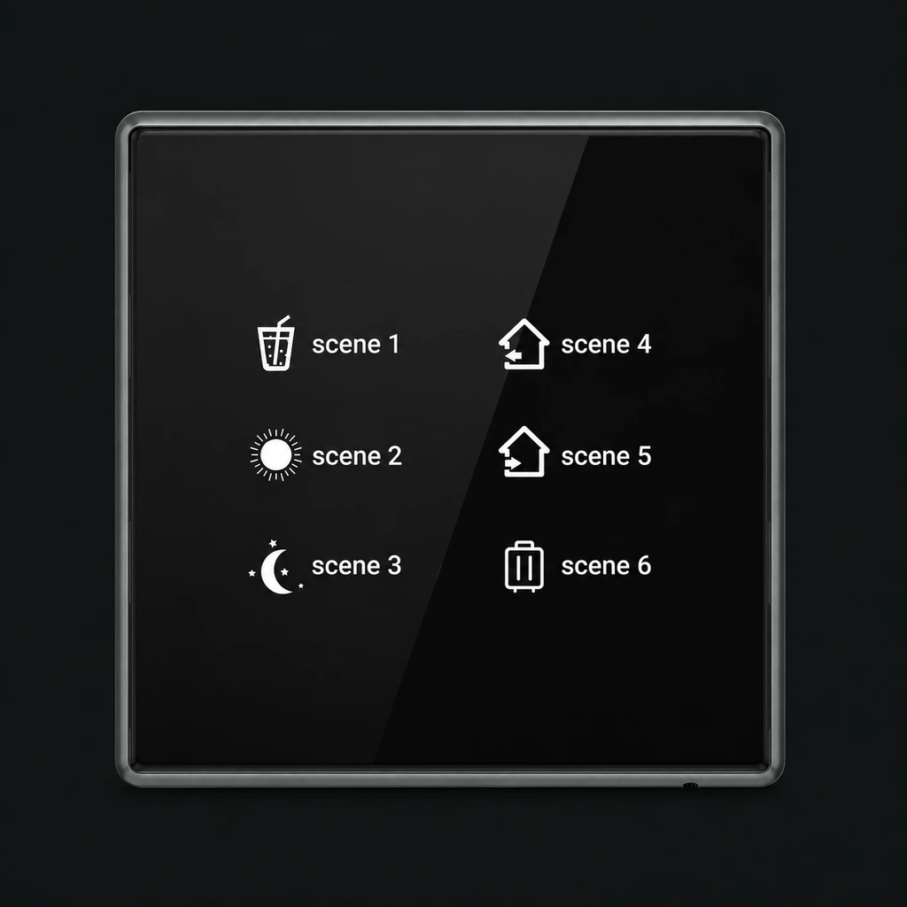 3rd Gen CLASSIC Series Smart Switch: charcoal studio visualization based on the original manufacturer reference