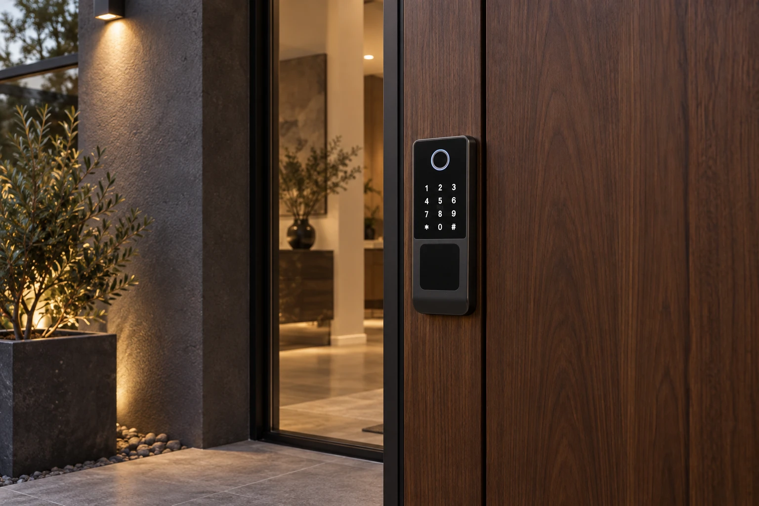 Illustrative application scene based on N4 Outdoor Smart Fingerprint and Password Lock