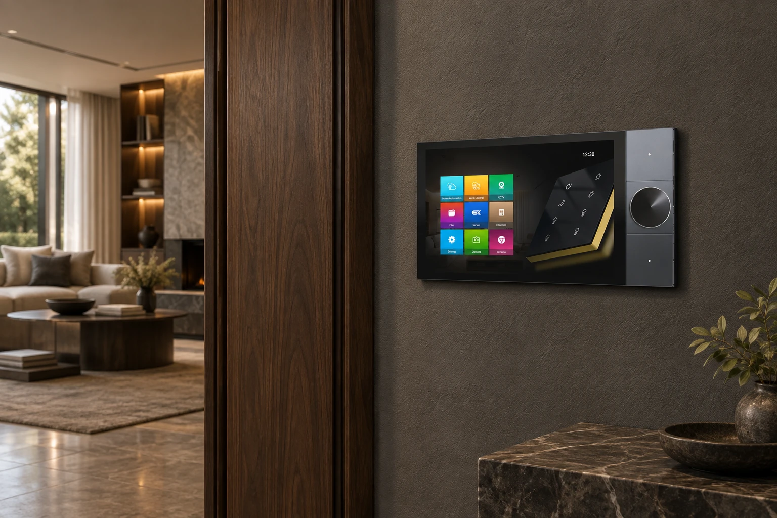 Illustrative application scene based on Leondarx SK Smart Control Panel