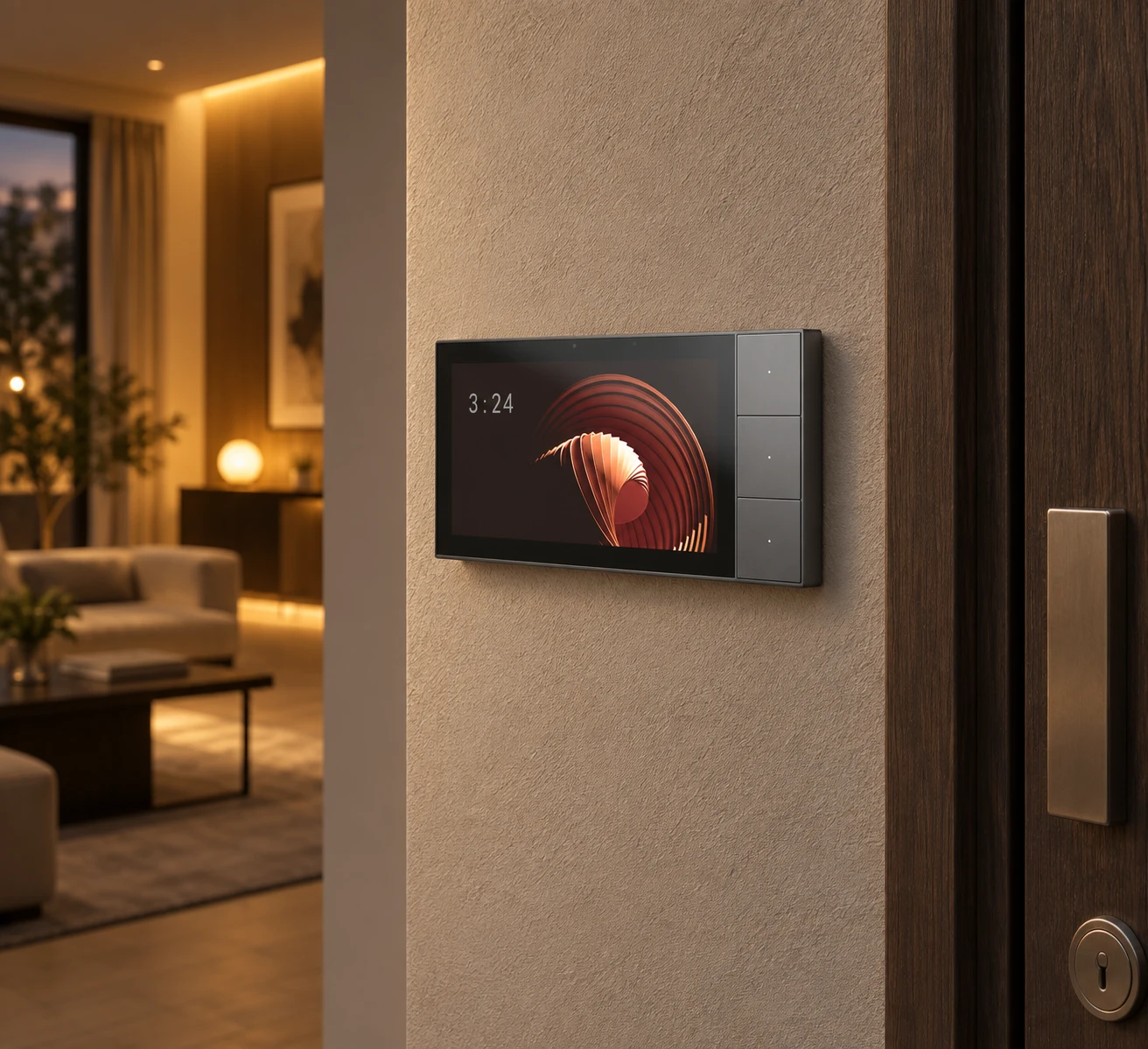 Illustrative daily-use scene based on Leondarx SK Mini SBUS Smart Panel