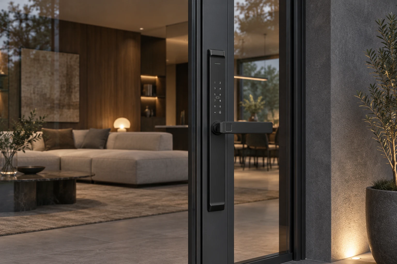 Illustrative application scene based on LS9 Semi-Automatic Narrow Frame Smart Lock
