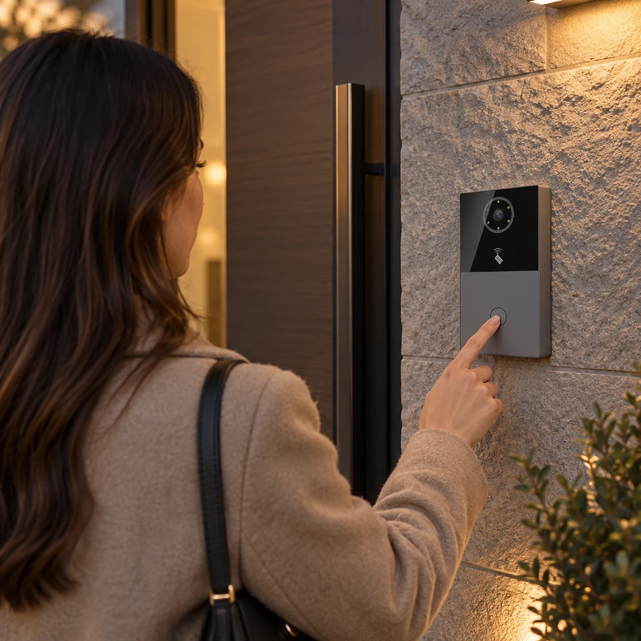 Illustrative daily-use scene based on Villa Intercom System – 2-Wire / 4-Wire / IP Face Recognition Series