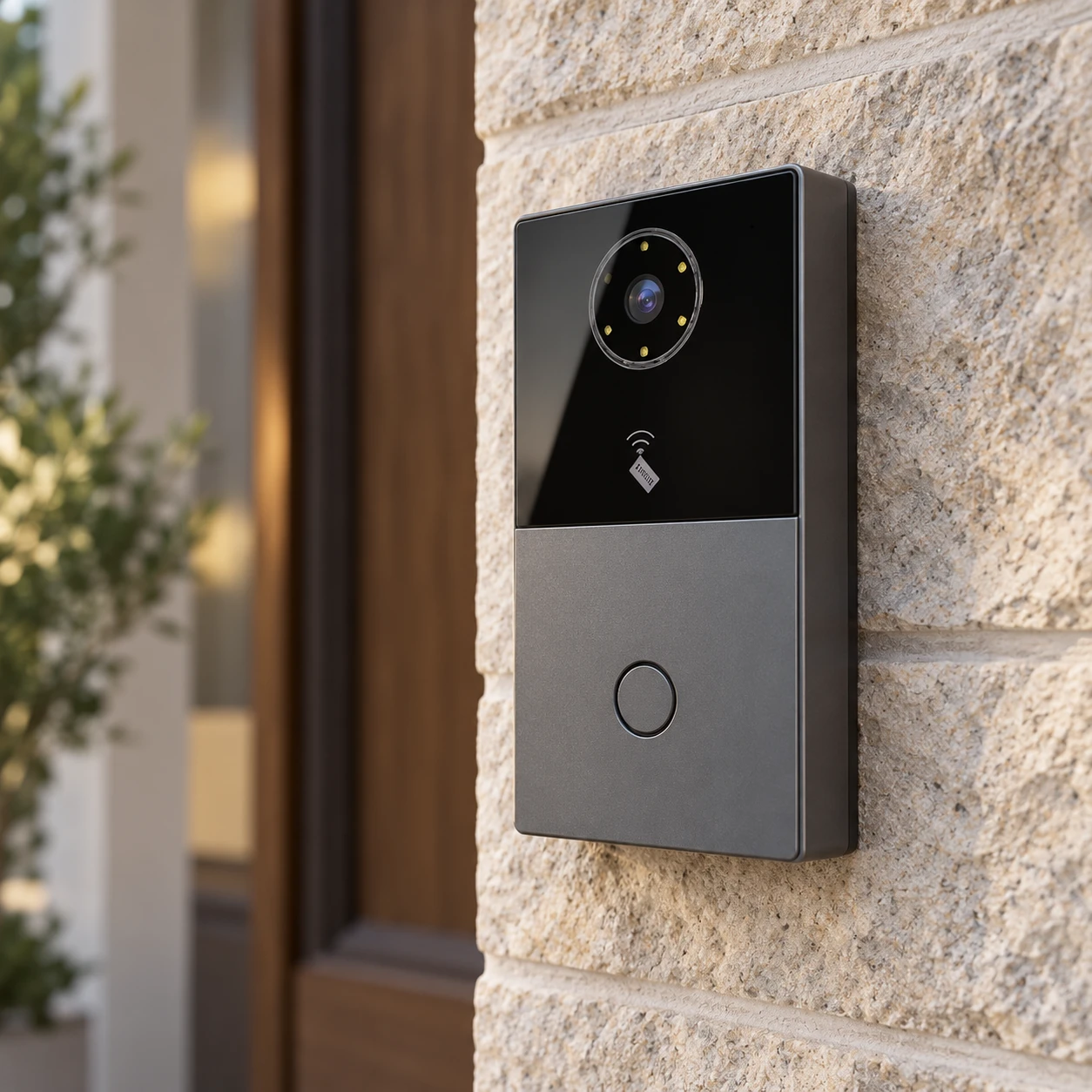Illustrative installation scene based on Villa Intercom System – 2-Wire / 4-Wire / IP Face Recognition Series