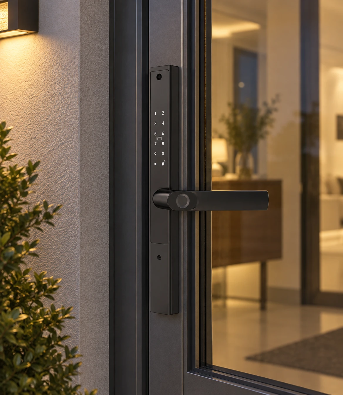 Illustrative daily-use scene based on WS2 Double-sided Fingerprint Narrow Frame Smart Lock