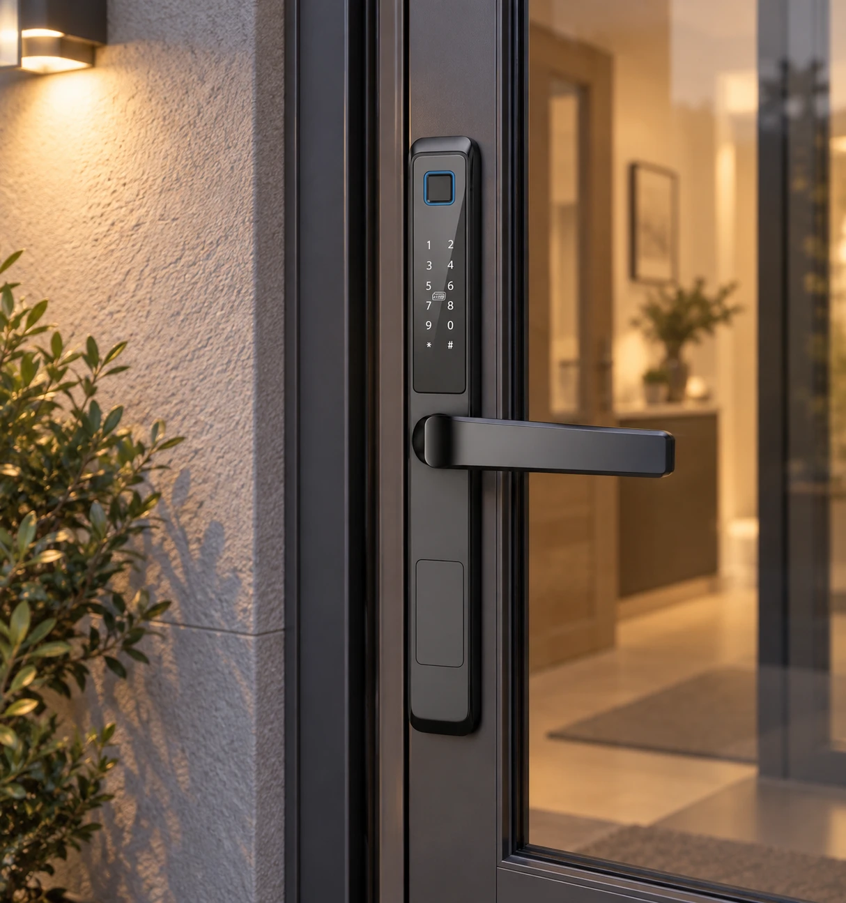 Illustrative daily-use scene based on LJ01-B Semi-Automatic Narrow Frame Smart Lock