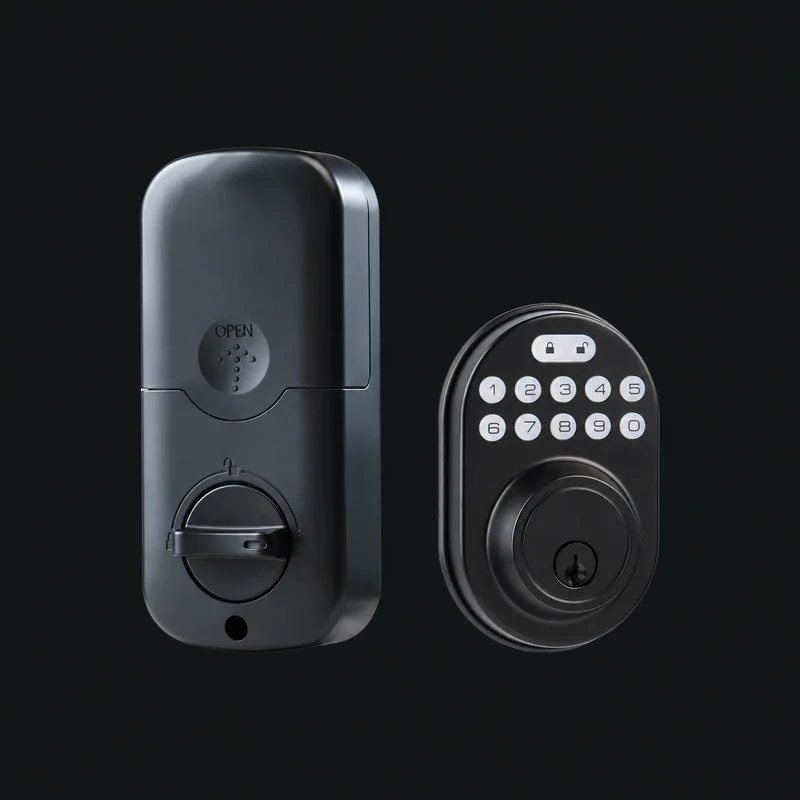 104ZML American Standard Smart Lock: charcoal studio visualization based on the original manufacturer reference